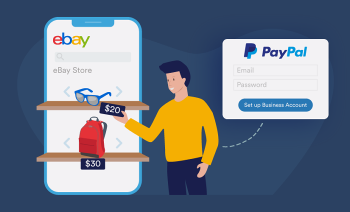 Do I need a PayPal business account to sell on eBay?