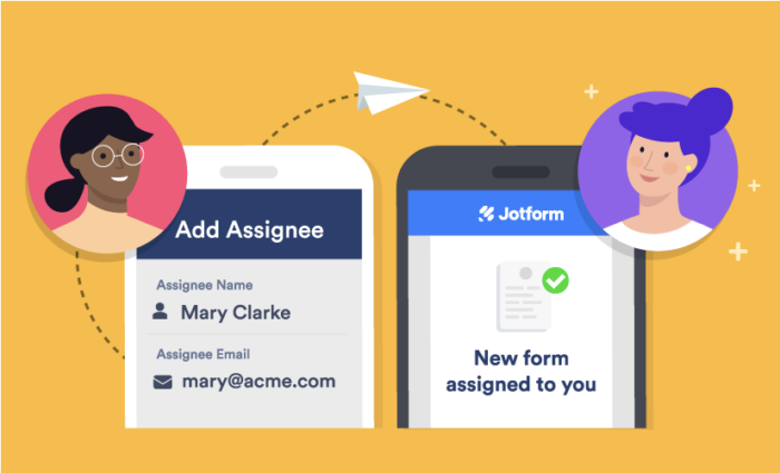 Atribua formulários usando Jotform para uma melhor colaboração