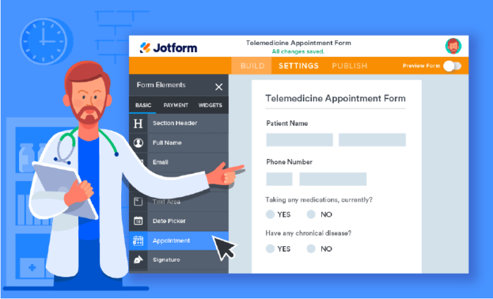 7 maneiras de usar Jotform para telemedicina