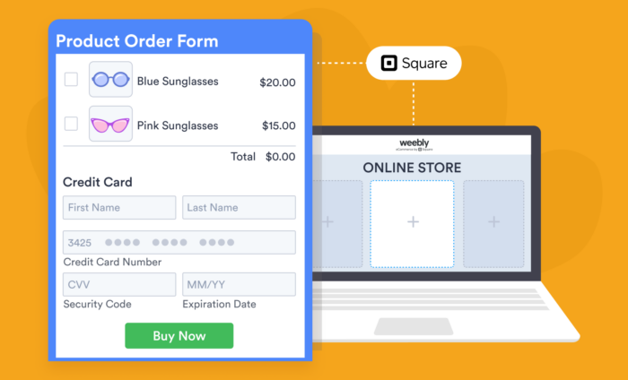 How to set up Square payments on Weebly