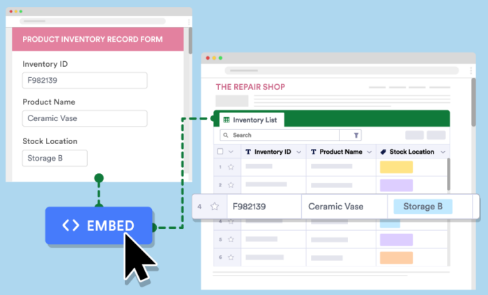 6 embeddable online databases you can create with Jotform Tables