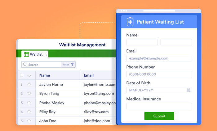 How to use online forms for waitlist management