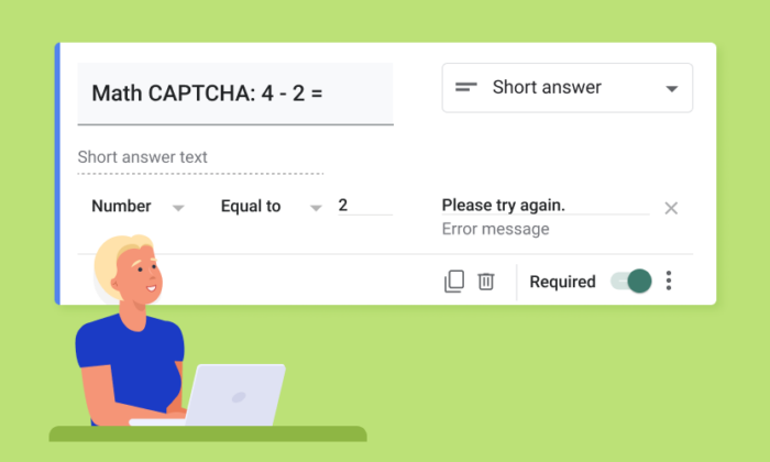 Como adicionar CAPTCHA ao Formulários Google