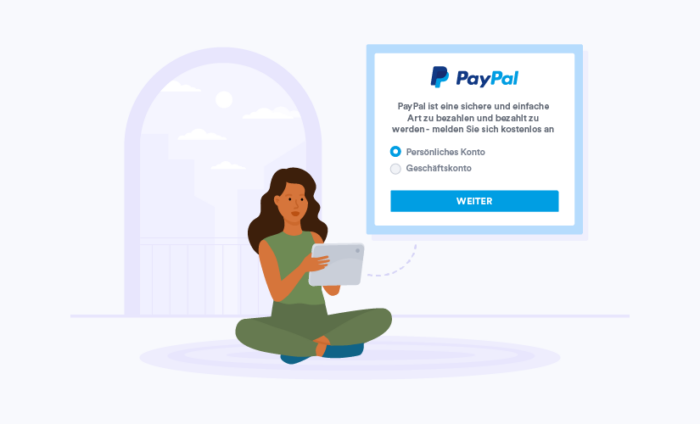 PayPal Geschäftskonto vs. Privat Konto