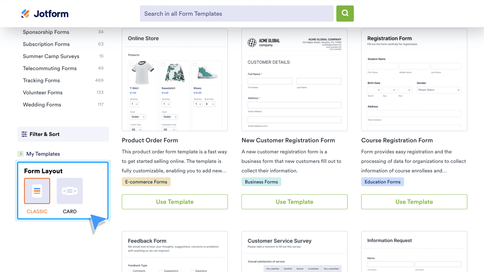 form templates