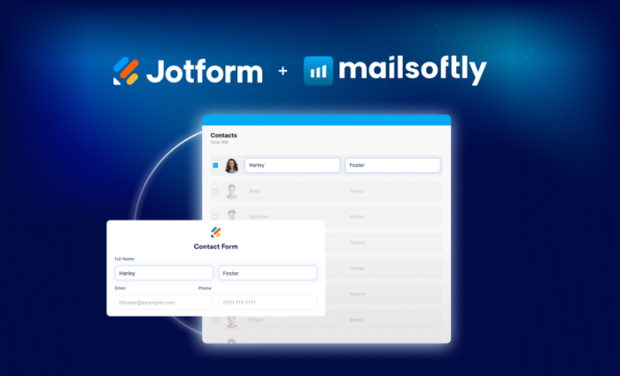 Announcing Jotform’s new Mailsoftly integration