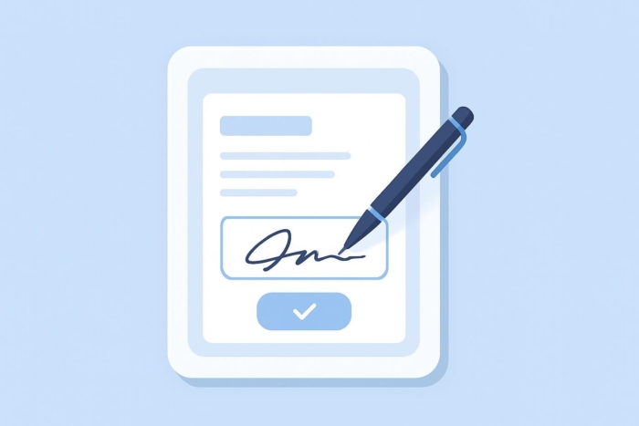 What are the different types of electronic signatures?