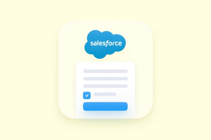 How to create a fillable form in Salesforce