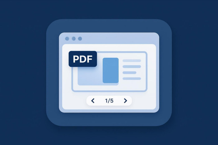 How to put a PDF in presentation mode